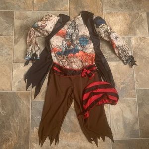Kids Pirate Costume w/ Muscles 2T